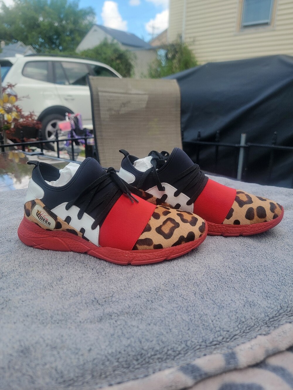 Fitness Queen Royal Limited Edition Italian Calf Hair Sneakers – Women’s 8.5